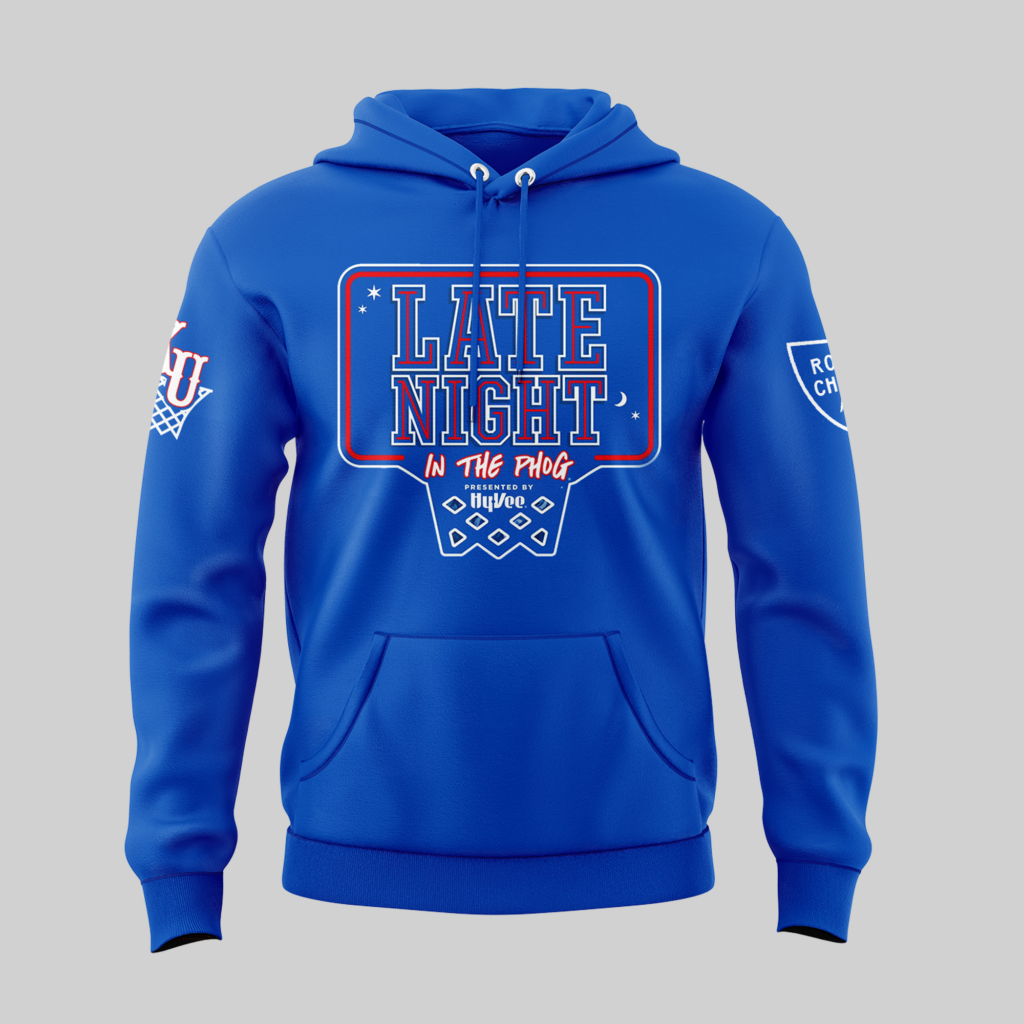 Official Kansas Jayhawks 2024 Late Night In The Phog Basketball Hoodie