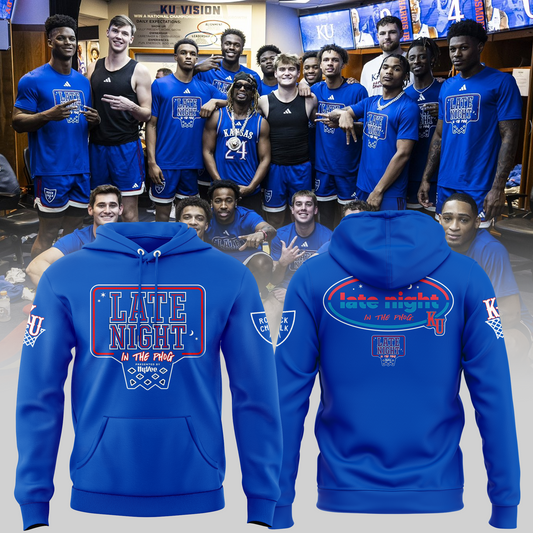 Official Kansas Jayhawks 2024 Late Night In The Phog Basketball Hoodie