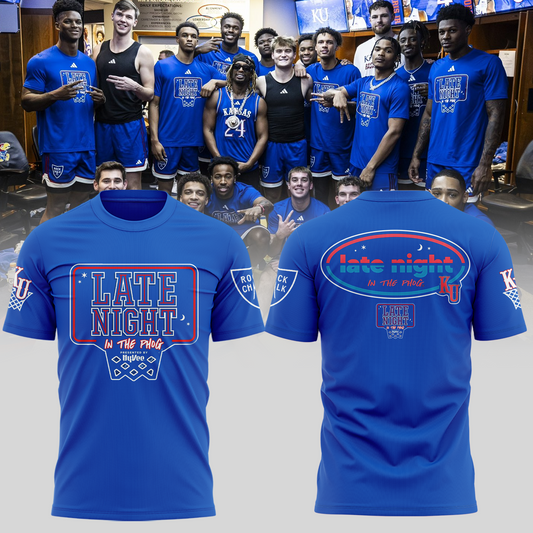 Official Kansas Jayhawks 2024 Late Night In The Phog Basketball Tshirt