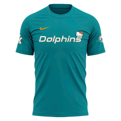 Special New Dolphins x Hello Kitty Tshirt 2025