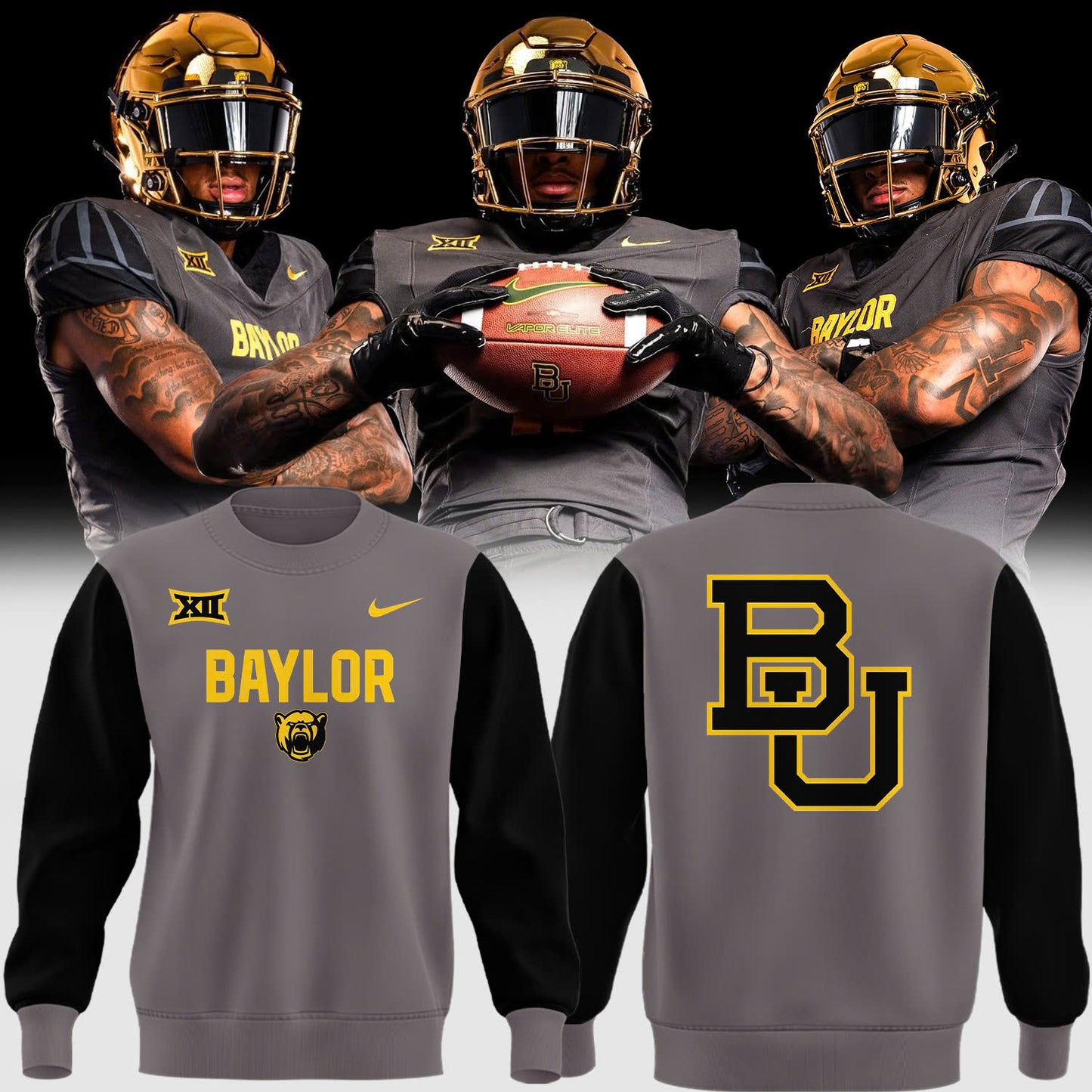 Special New Gold Chrome Baylor Uniform Sweat
