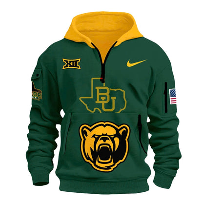 Men's Chrome Era Baylor Football New Hoodie Green And Gold 2025