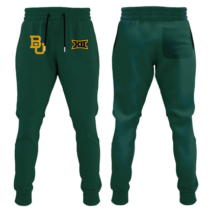 Men's Chrome Era Baylor Football Hoodie Green And Gold 2025
