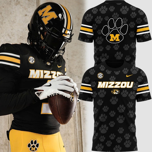 Special New Dark Mode Mizzou Wordmark Uniform Tshirt