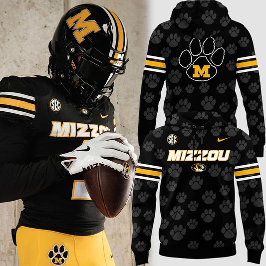 Special New Dark Mode Mizzou Wordmark Uniform Hoodie
