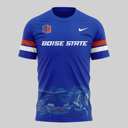 Boise State Broncos Football "The Blue and the State of Idaho" Special Edition Tshirt 2025 V2