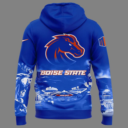 Boise State Broncos Football "The Blue and the State of Idaho" Special Edition 2025 Hoodie V3