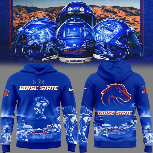 Boise State Broncos Football "The Blue and the State of Idaho" Special Edition 2025 Hoodie V3