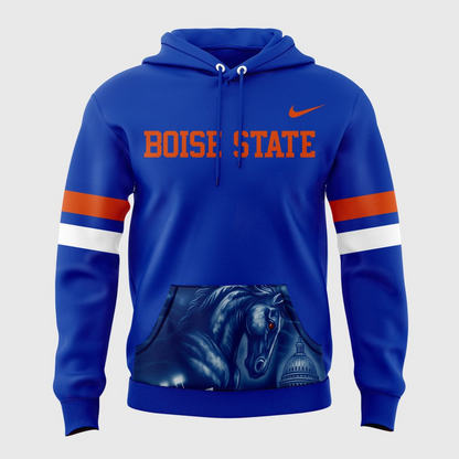 Boise State Broncos Football "The Blue and the State of Idaho" Special Edition 2025 Hoodie V7