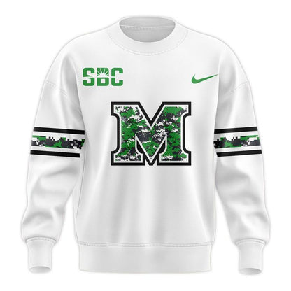 Marshall Thundering Football 2025 Limited Sweatshirt - White