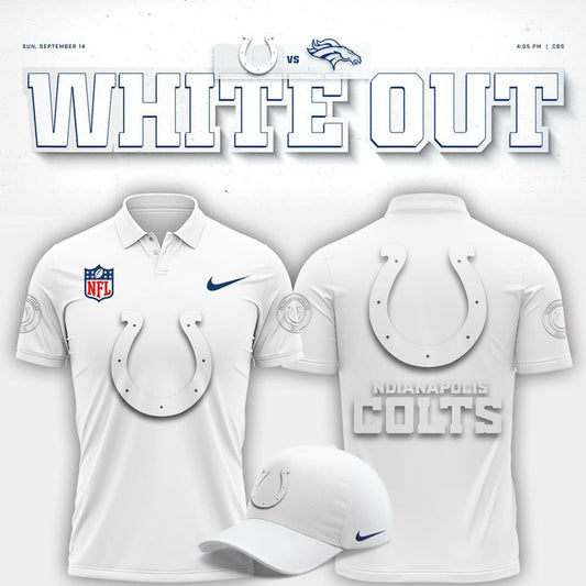 Indianapolis Colts "White Out" Polo V1