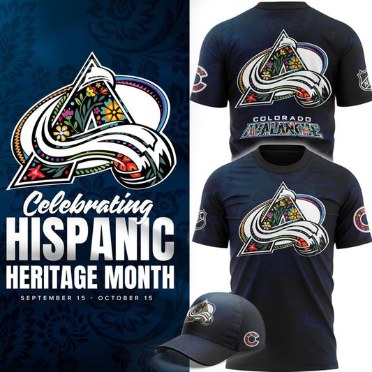 Colorado Avalanche 2025 Hispanic Heritage Month T-shirt