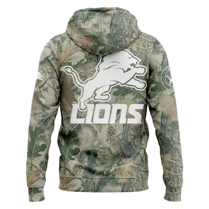 Limited Edition Detroit Lions Hunting New 2025-26 Hoodie