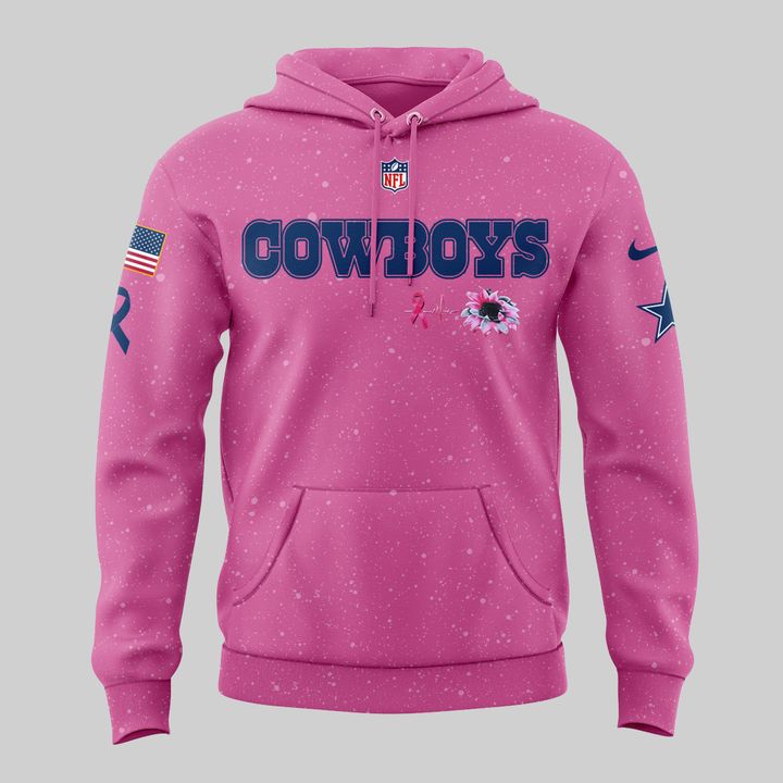 Limited Edition Dallas Cowboys Breast Cancer Awareness Pink Hoodie 2025