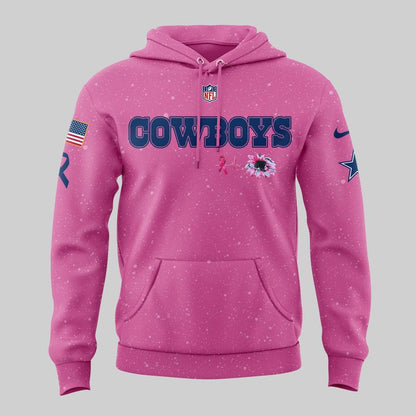 Limited Edition Dallas Cowboys Breast Cancer Awareness Pink Hoodie 2025