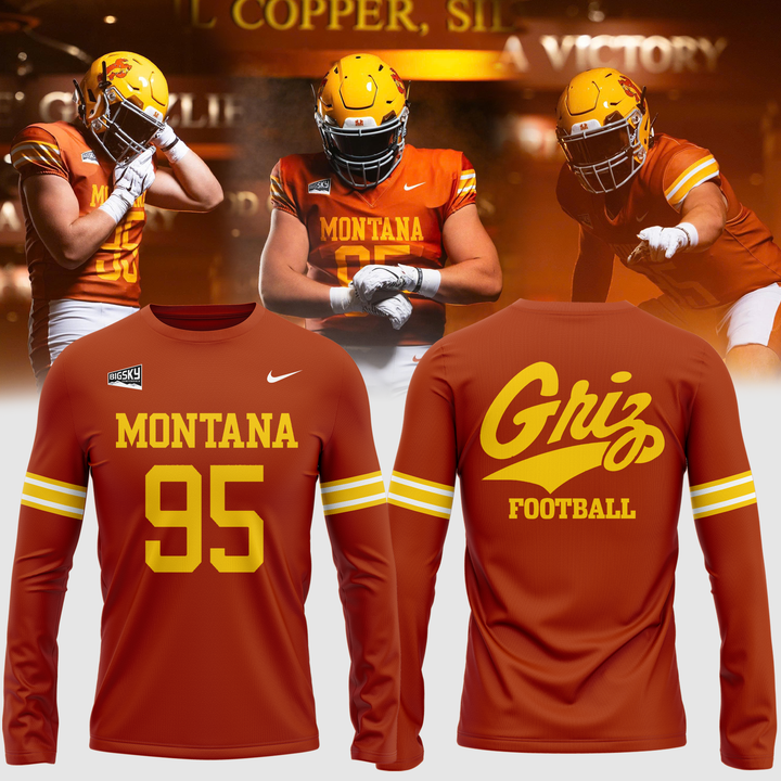 Limited Edition Long Sleeve Montana Griz Football for fans