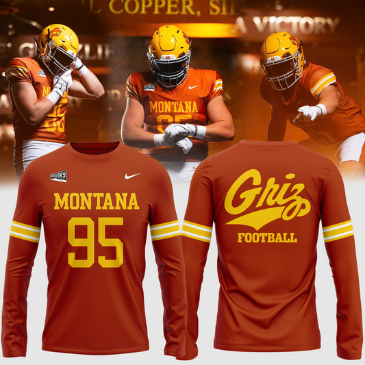 Limited Edition Long Sleeve Montana Griz Football for fans