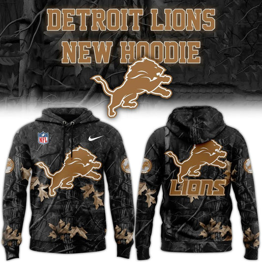 Detroit Lions New Camo 2025-2026 Hoodie