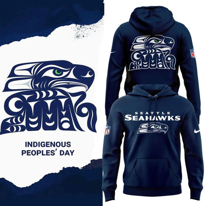 Seattle Seahawks Indigenous Peoples' Day Hoodie-V2