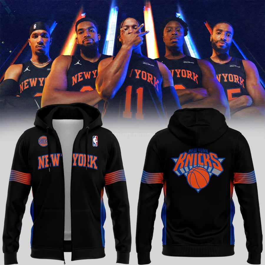 2025 New York Knicks Statement Edition Zip Hoodie