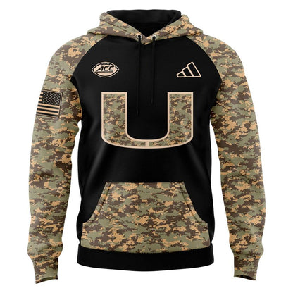 Camo/Black Miami Hurricanes Football Hoodie