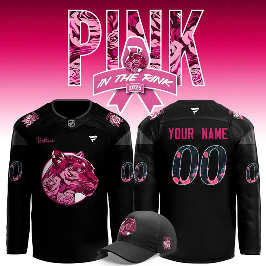 Florida Panthers '' Pink in the Rink '' Hockey Jersey 2025
