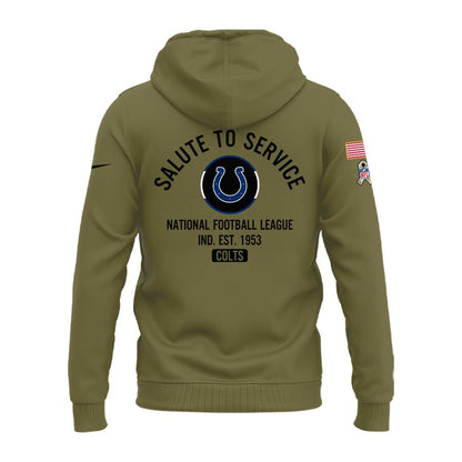 2025 Salute to Service Indianapolis Colts Zip Hoodie