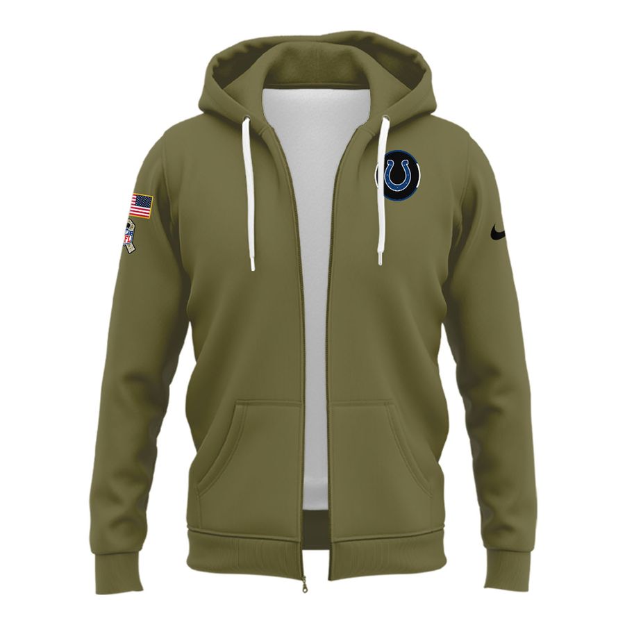 2025 Salute to Service Indianapolis Colts Zip Hoodie