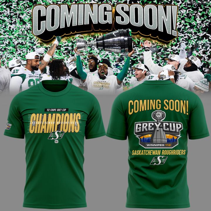 02.Saskatchewan Roughriders  GreyCup  Champions 2025 Tshirt