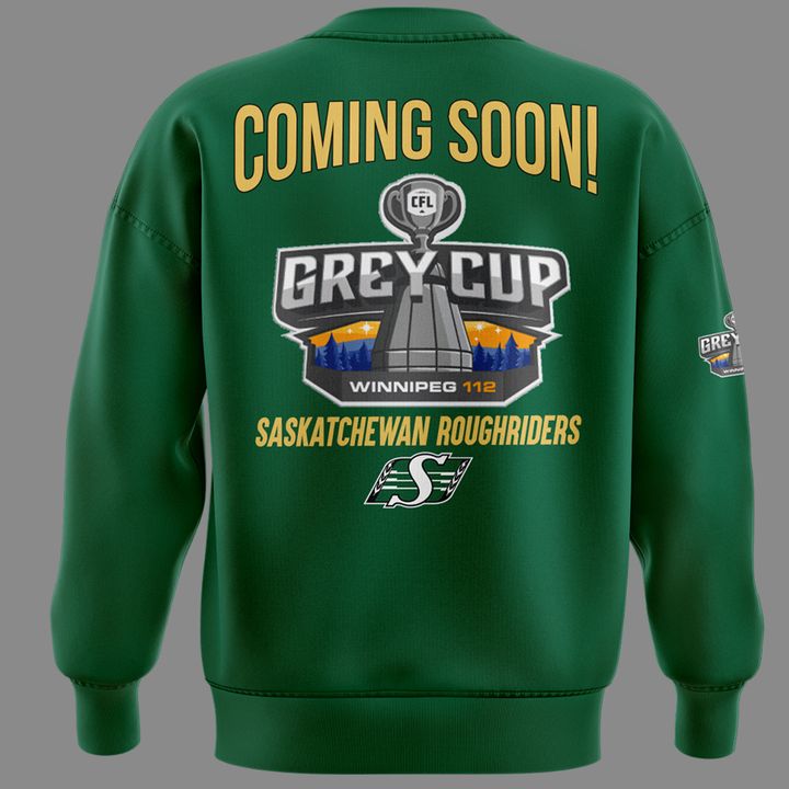 01.Saskatchewan Roughriders  GreyCup  Champions 2025 Sweatshirt