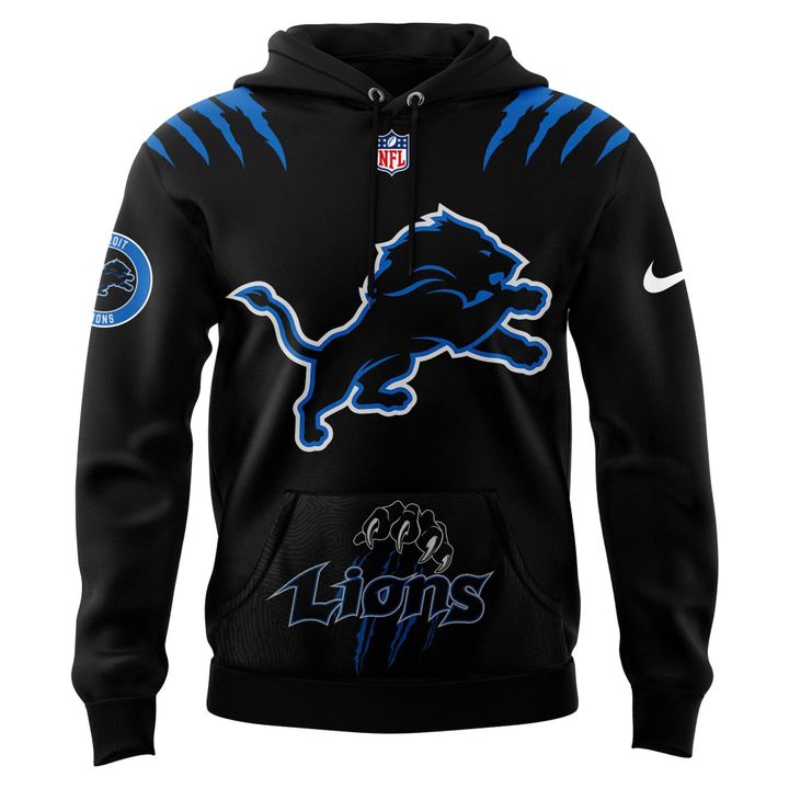 Men's Nike Back In Black Detroit Lions 2025 Hoodie