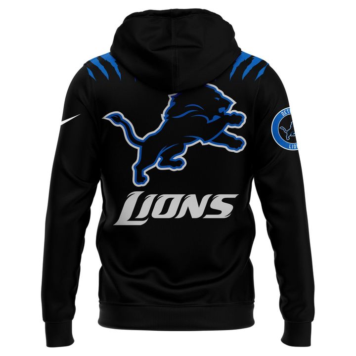 Men's Nike Back In Black Detroit Lions 2025 Hoodie