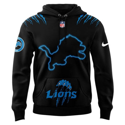 Men's Nike Back In Black Detroit Lions 2025 Hoodie(V6)
