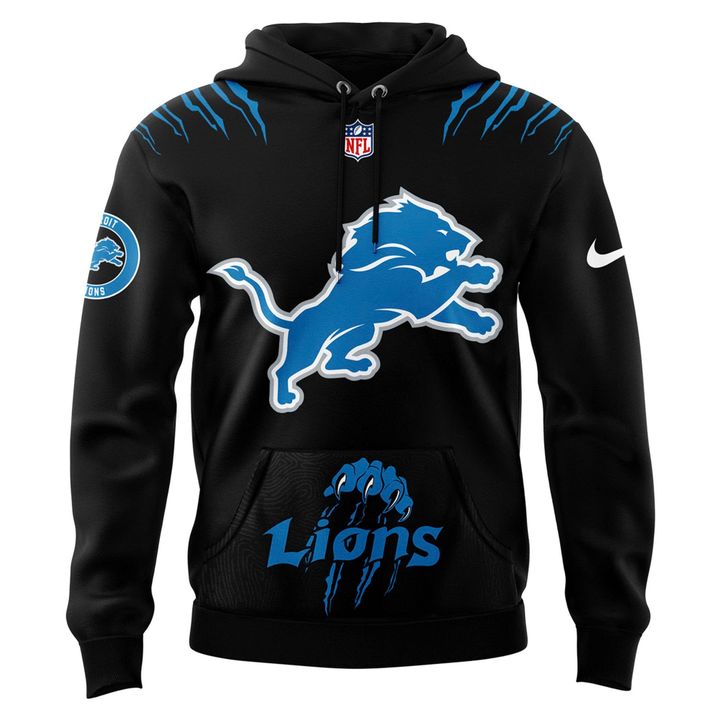 Men's Nike Back In Black Detroit Lions 2025 Hoodie(V4)