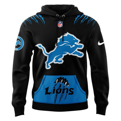 Men's Nike Back In Black Detroit Lions 2025 Hoodie(V3)