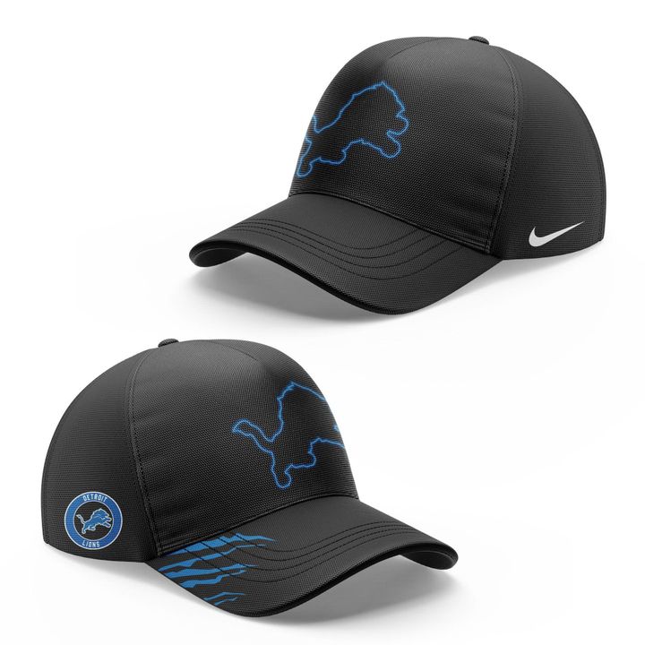 Men's Nike Back In Black Detroit Lions 2025 Hoodie(V6)
