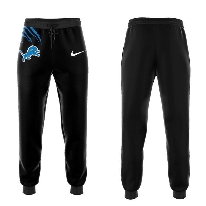 Men's Nike Back In Black Detroit Lions 2025 Zip Hoodie(V3)
