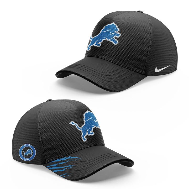 Men's Nike Back In Black Detroit Lions 2025 T-Shirt(V3)