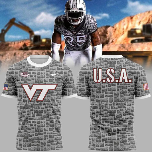 New Release 2025 Virginia Tech Football tshirt – Fresh Design for True Hokies Fans!