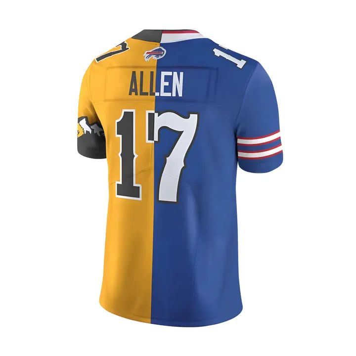 Josh Allen Buffalo Bills x Wyoming Cowboy Football "Number 17" Combo Jersey 2025