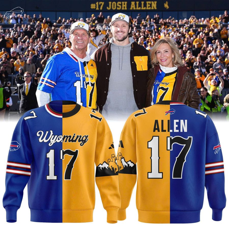 Josh Allen #17 Buffalo Bills x Wyoming Cowboys Sweatshirt