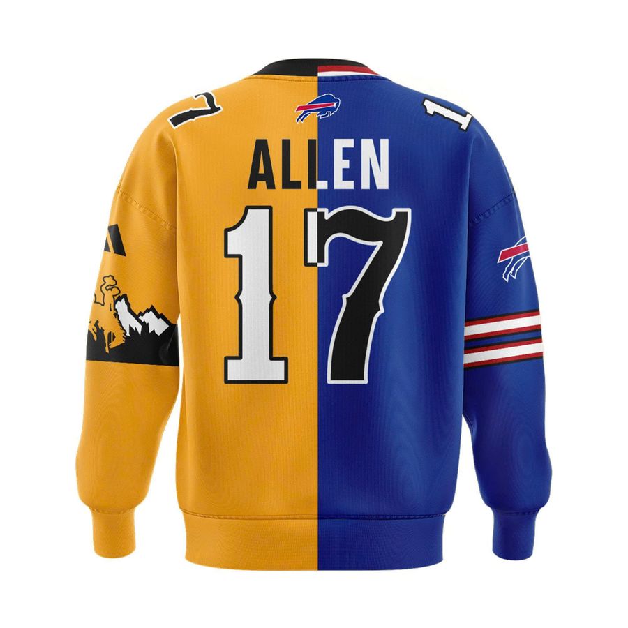 Josh Allen #17 Buffalo Bills x Wyoming Cowboys Sweatshirt