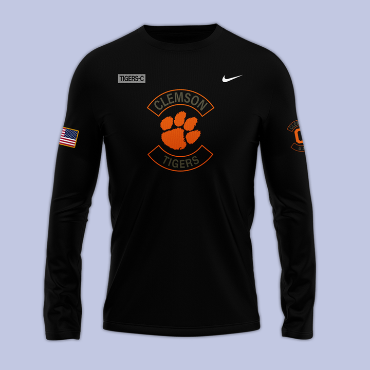 01.Clemson Football x - Military Appreciation 2025  Long Tee