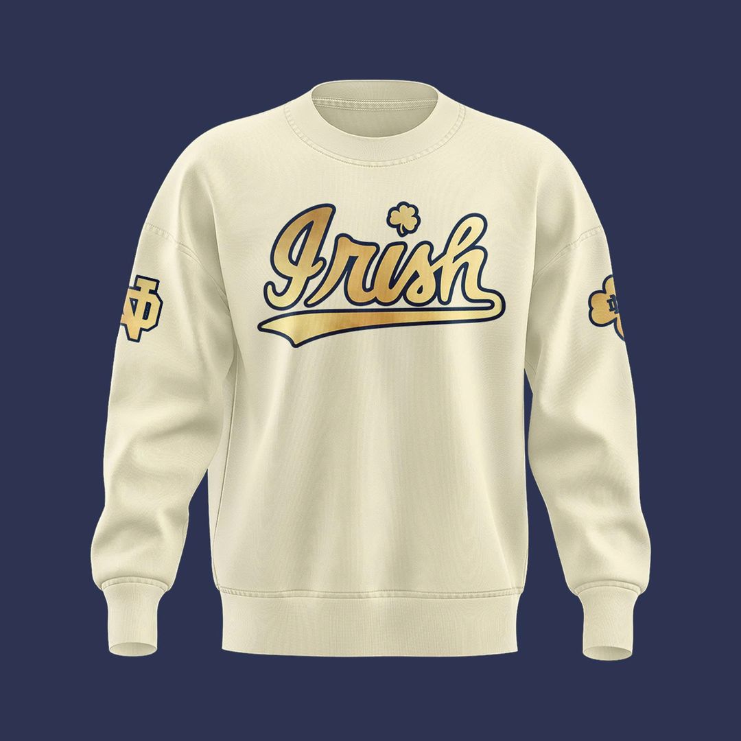 Notre Dame Football Coach Marcus Freeman 2025 New Combo SweatShirt