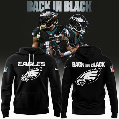 Philadelphia Eagles Back In Black 2026 Hoodie