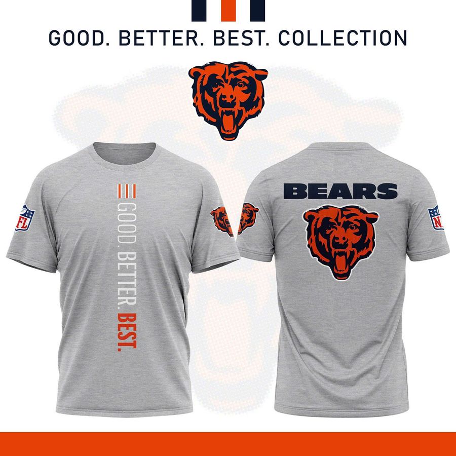Chicago Bears 2025 T-shirt The Good. Better. Best. Collection