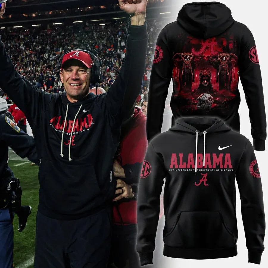 Coach Kalen DeBoer Alabama Sideline Men's Pullover Hoodie