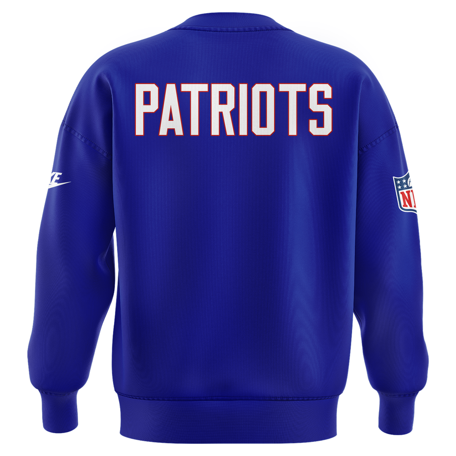 New England Patriots Throwback Historic Royal Sweatshirt