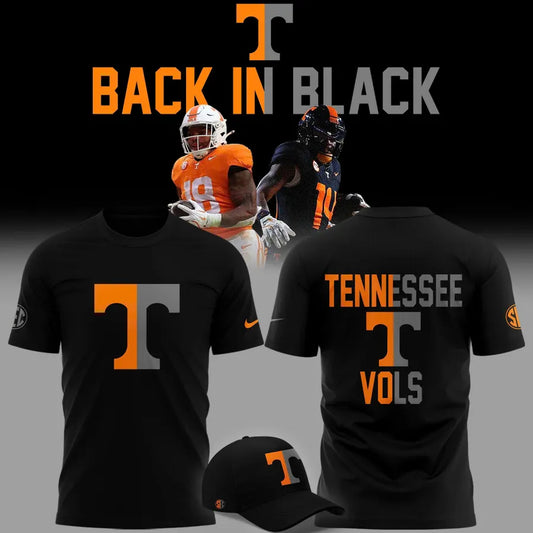 Limited edition t-shirt Tennessee Football "Back In Black" for fans