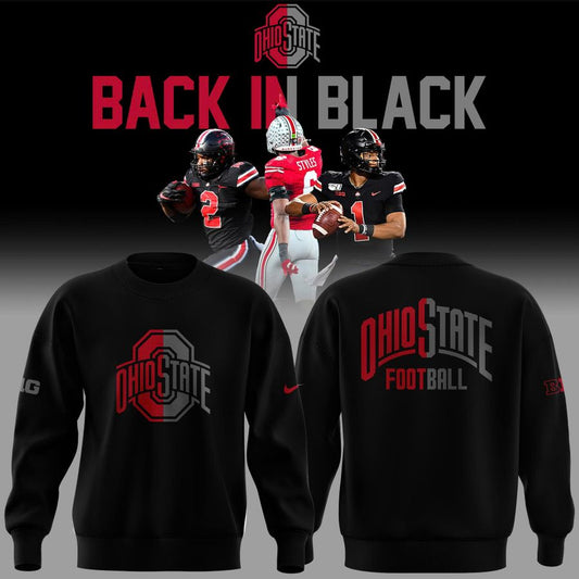2025 limited edition sweatshirt Ohio State Football "Back In Black"